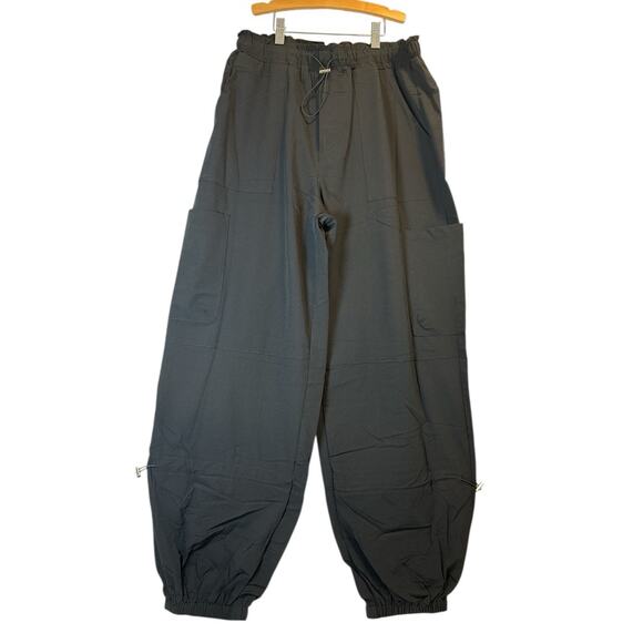 Cargo Pants Trendy Baggy Parachute Pants Wide Leg Active Street Women’s Large - Picture 1 of 6